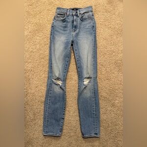 7 For All Mankind The High Waist Ankle Skinny jeans